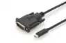 Adapterkabel DVI auf USB-C, 2 m