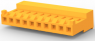Buchsengehäuse, 10-polig, RM 3.96 mm, gerade, orange, 4-643817-0
