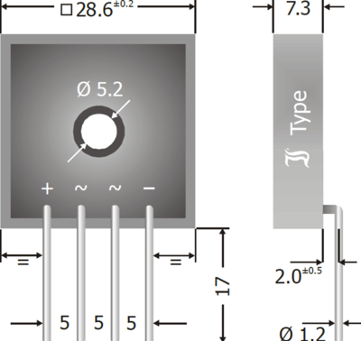 KBPC2502I Diotec Brückengleichrichter