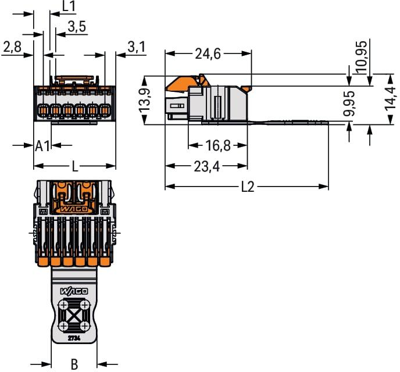 2734-1104/328-000/334-000 WAGO Steckverbindersysteme Bild 5