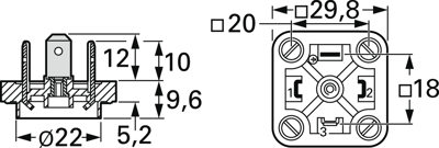 932886100 Hirschmann Automation and Control Ventilsteckverbinder