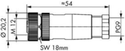 756-9213/040-000 WAGO Sensor-Aktor Rundsteckverbinder Bild 2