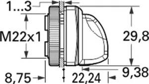 1.30.272.102/2200 RAFI Actuators, Signal Elements and Front Elements