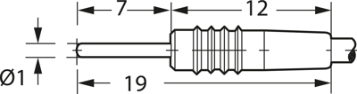 22.1007 Stäubli Electrical Connectors Steckerstifte für Leiterplatten Bild 2