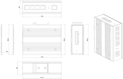 DN-650107 DIGITUS ETHERNET-Switches Bild 2