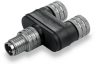 Adapter, 2 x M8 (4-polig, Buchse) auf M8 (4-polig, Stecker), Y-Form, 1550620000