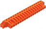 Buchsenleiste, 17-polig, RM 5.08 mm, abgewinkelt, orange, 232-277/031-000