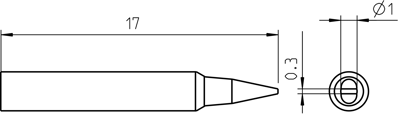 RTP 010 S Weller Soldering tips, desoldering tips and hot air nozzles Image 3