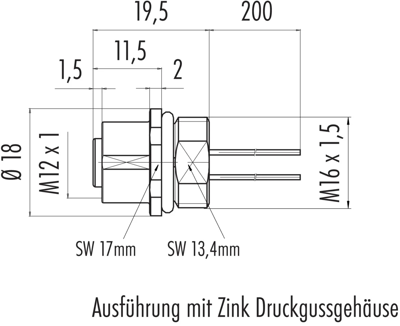 76 0232 0011 00104-0200 binder Sensor-Aktor Kabel Bild 2