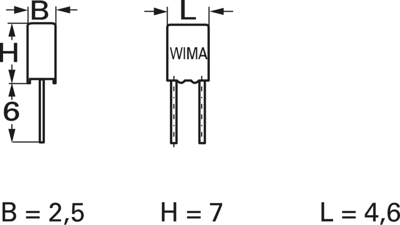 MKS0C021000B00KSSD Wima Film Capacitors Image 2