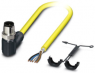 Sensor-Aktor Kabel, M12-Kabelstecker, abgewinkelt auf offenes Ende, 5-polig, 5 m, PVC, gelb, 4 A, 1409590