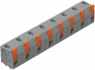 Leiterplattenklemme, 8-polig, RM 11.5 mm, 1,5 mm², 15 A, Push-in Käfigklemme, grau, 2601-3508
