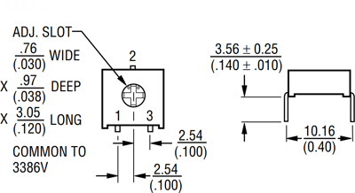 3386G-1-252LF Bourns Electronics GmbH Trimmer Potentiometers Image 2