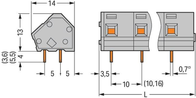 236-616/332-009/999-950 WAGO PCB Terminal Blocks Image 2