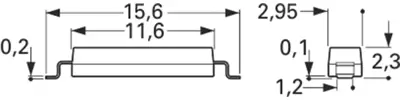 MK22-B-2 Standex Electronics Näherungsschalter, Reedschalter Bild 2