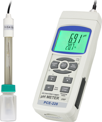 PCE-228 PCE Instruments Conductivity, PH-Meter, Refractometer Image 1