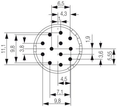 1224570000 Weidmüller Sensor-Aktor Rundsteckverbinder