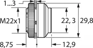 1.30.270.221/2300 RAFI Actuators, Signal Elements and Front Elements