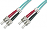 LWL-Patchkabel, ST auf ST, 1 m, OM3, Multimode 50/125 µm