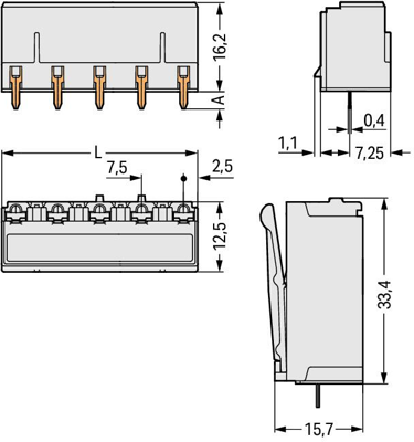 2092-3302/200-000 WAGO PCB Connection Systems Image 2