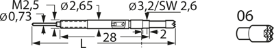 F88506B230G200SM Feinmetall Prüfstifte Bild 3