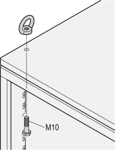 Eurorack Kranöse für einliegendes Dach