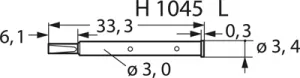 H 1045 L PTR Zubehör für Prüfstifte