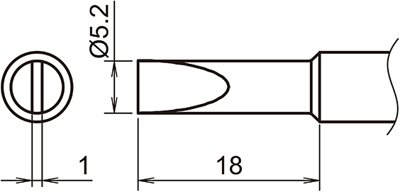 T18-S3 Hakko Lötspitzen, Entlötspitzen und Heißluftdüsen Bild 2