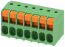 Leiterplattenklemme, 7-polig, RM 5.08 mm, 0,2-4,0 mm², 32 A, Federklemmanschluss, grün, 1017508
