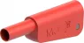 4 mm Stecker, Lötanschluss, 2,5 mm², CAT II, CAT III, rot, 66.2022-22