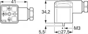 934888100 Hirschmann Automation and Control DIN Valve Connectors