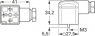 Ventilsteckverbinder, DIN FORM A, 2-polig + PE, 250 V, 0,25-1,5 mm², 934888100