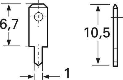 378005.68 Vogt Flachstecker