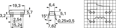 DIP24-1C90-51L Standex Electronics Reedrelais Bild 2