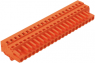 Buchsenleiste, 21-polig, RM 5.08 mm, abgewinkelt, orange, 231-321/008-000