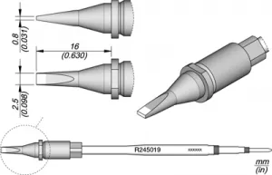 R245019 JBC Lötspitzen, Entlötspitzen und Heißluftdüsen