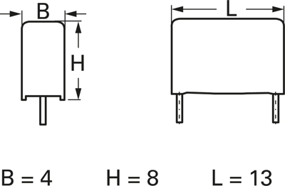 F861AE473M310A Kemet Folienkondensatoren Bild 2