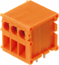 Leiterplattenklemme, 8-polig, RM 5.08 mm, 0,13-2,5 mm², 10 A, Schraubanschluss, orange, 0594060000