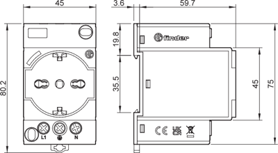 7U.00.8.230.0002 Finder Steckdosen, Gerätesteckdosen Bild 2