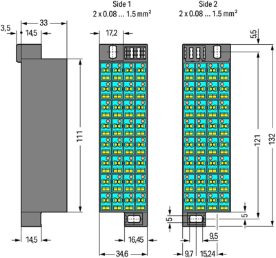 726-341 WAGO Interfacesteckverbinder, Bus Steckverbinder Bild 2