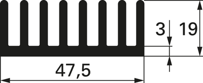 KS 47.1 50 E Austerlitz Kühlkörper