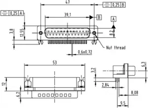 09683637811 Harting D-Sub Steckverbinder