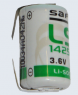 Lithium-Batterie, 3.6 V, 1/2R6, 1/2 AA, Rundzelle, Lötfahne