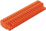 Buchsenleiste, 21-polig, RM 5.08 mm, abgewinkelt, orange, 231-321/026-000