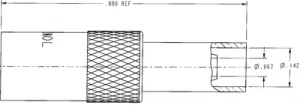 903-579P-51S1 Amphenol RF Koaxialsteckverbinder