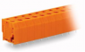 Leiterplattenklemme, 12-polig, RM 7.62 mm, 0,08-2,5 mm², 24 A, Käfigklemme, orange, 739-242