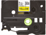 Schriftbandkassette, 9 mm, Band gelb, Schrift schwarz, 8 m, TZE-FX621
