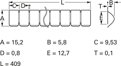 FCB-423-BLANK-43F MTC Kontaktfederstreifen