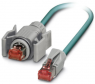 Netzwerkkabel, RJ45-Stecker, gerade auf RJ45-Stecker, gerade, Cat 5e, SF/UTP, PUR, 1.5 m, blau