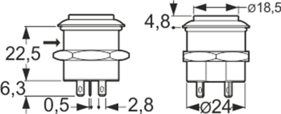 FDAP1F1282F15 APEM Pushbutton Switches Image 2